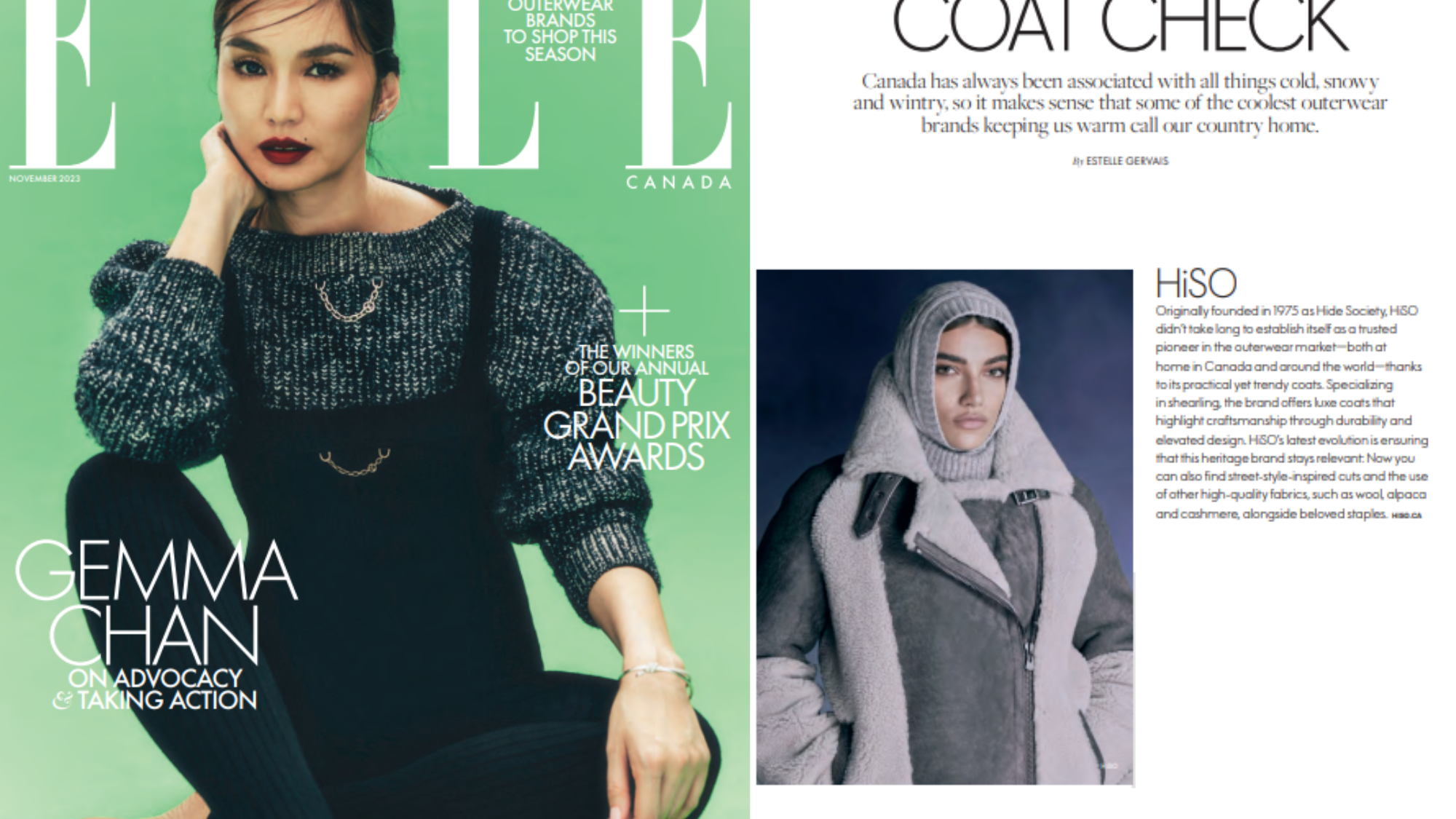 HiSO featured on ELLE Canada Magazine