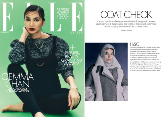 HiSO featured on ELLE Canada Magazine