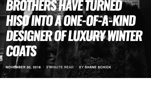 HISO Featured Online - SWAGGER Magazine