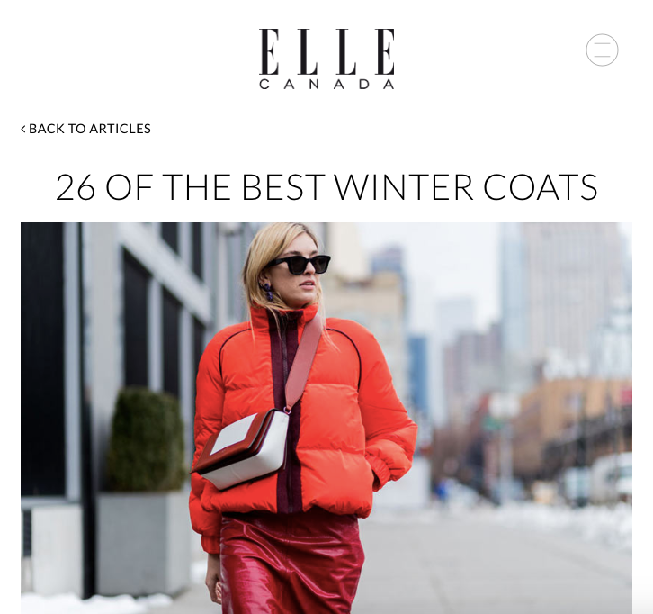 HISO Featured in Elle Canada