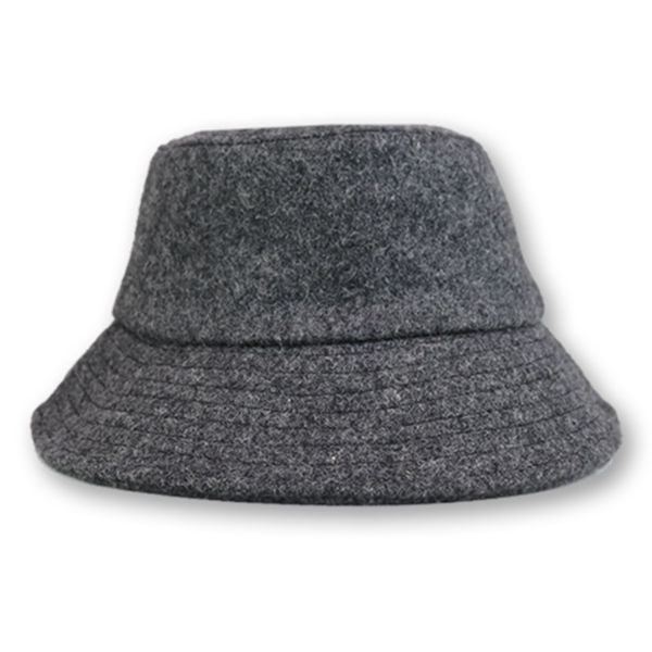 Stay cozy in style this winter with our designer Dark Smoke Wool Bucket Hat. Featuring an interior adjuster for the perfect fit, this premium accessory offers warmth and fashion-forward flair. Elevate your winter wardrobe with this luxurious wool hat.