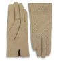 Elevate your winter ensemble with our Soft Buttercup Basket Weave Nappa Leather Gloves. Crafted from premium leather with a cozy wool lining, these designer gloves offer both style and warmth. Embrace luxury and comfort during the cold season with this essential accessory. Perfect for adding a touch of sophistication to any outfit.
