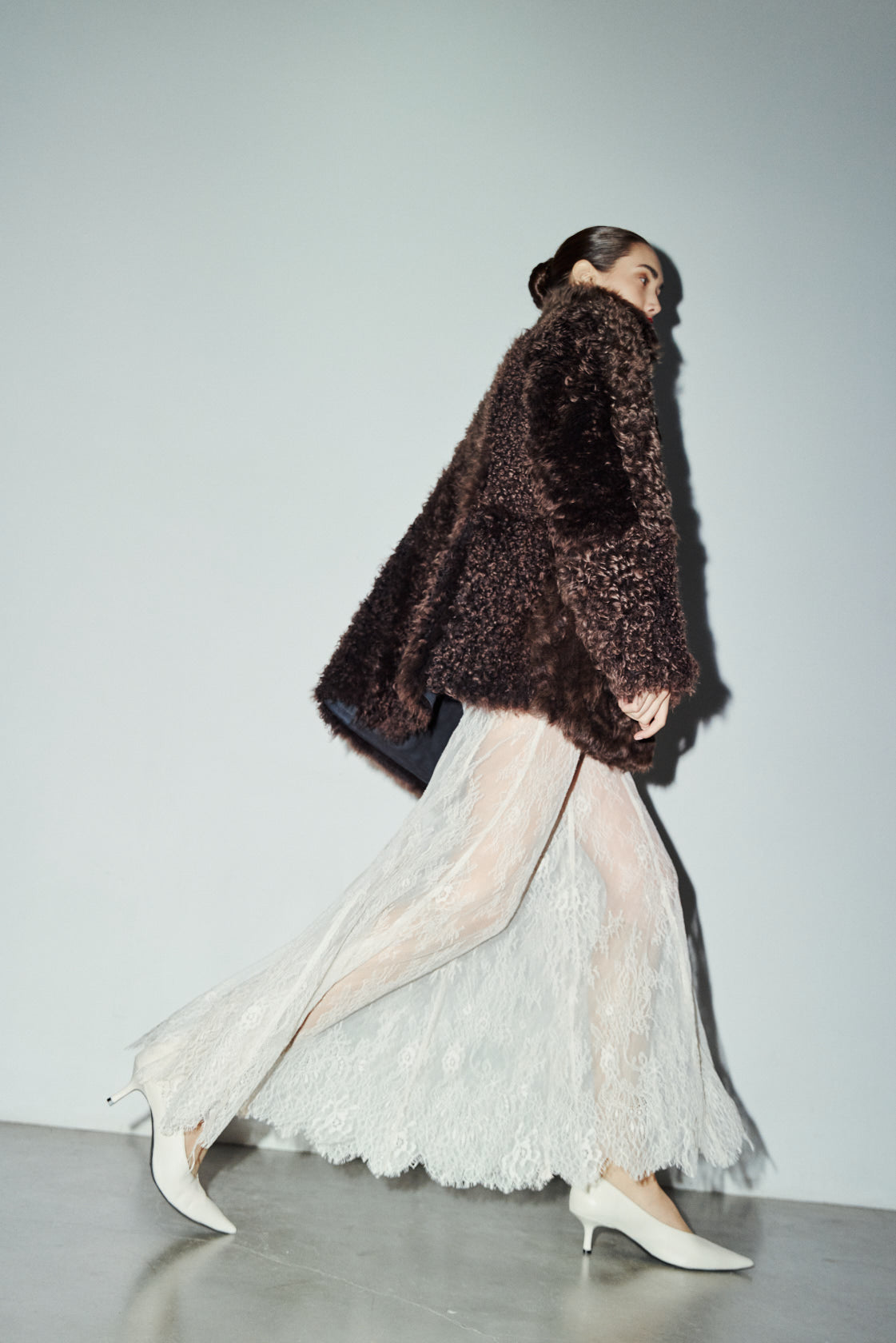 MILKY WAY redefines alpine chic with an understated, sophisticated aesthetic perfect for any cold-weather destination. This statement jacket seamlessly fuses suede with plush, toscana wool shearling for a striking textured contrast. The fully reversible design transitions effortlessly from a dramatic texture-forward look to a sleek, suede-dominant profile accented by an exaggerated plush collar. Its mid-length silhouette flatters the form while maintaining effortless comfort. 