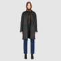 The ALLORA Jacket is a luxury reversible shearling teddy crafted in Jet Toscana for a rich and modern finish. Designed as a collarless regular fit silhouette, it effortlessly flips from plush wool-out shearling to a sleek nappa skin-out jacket, offering two looks in one. With its generous fit through the shoulders, arms, and torso, ALLORA balances comfort and style. Functional slash side pockets on both sides and a front snap closure complete this elevated women’s reversible shearling jacket.cket.