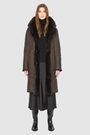 The GRAIL Reversible Shearling Coat offers a modern take on the classic long coat, combining rugged function with luxurious texture. Crafted in a rich suede that reverses to a plush, long-haired wool Toscana shearling, it delivers two distinct looks in one. Designed with a regular shoulder and an oversized notch collar, it balances structure with relaxed ease. Clean tailored panels and versatile integrated pocketing lend utility to this elegant semi-fitted style