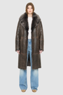 The GRAIL Reversible Shearling Coat offers a modern take on the classic long coat, combining rugged function with luxurious texture. Crafted in a rich nappa that reverses to a plush, long-haired wool Toscana shearling, it delivers two distinct looks in one. Designed with a regular shoulder and an oversized notch collar, it balances structure with relaxed ease. Clean tailored panels and versatile integrated pocketing lend utility to this elegant semi-fitted style