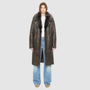 The GRAIL Reversible Shearling Coat offers a modern take on the classic long coat, combining rugged function with luxurious texture. Crafted in a rich nappa that reverses to a plush, long-haired wool Toscana shearling, it delivers two distinct looks in one. Designed with a regular shoulder and an oversized notch collar, it balances structure with relaxed ease. Clean tailored panels and versatile integrated pocketing lend utility to this elegant semi-fitted style