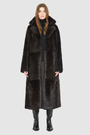 The MAEVE Coat is a heritage-inspired reversible outerwear piece crafted in chocolate&nbsp;suede and Toscana rasado teddy. Designed to flip seamlessly from plush wool-out to sleek suede skin-out, it offers versatile styling for both everyday wear and après-ski sophistication. A drop shoulder provides ease of movement, while the fit adapts—regular when worn wool-out and semi-fitted when worn skin-out. An oversized Toscana wool notch collar and slash pockets on the teddy side