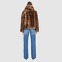 The TOSKA Jacket is a versatile statement piece crafted in burma nappa and toscana shearling. This reversible oversized cropped teddy allows you to switch between a plush teddy texture and a sleek nappa finish for two distinct looks. Designed with a drop-shoulder silhouette and relaxed fit through the shoulders, arms, and body, it combines comfort with elevated style. The oversized Toscana notch collar and functional side pockets complete this luxurious, cold-weather essential.