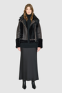 The SOUL Jacket is a heritage-inspired shearling moto crafted in nappa&nbsp;and toscana rasado wool for a bold, modern edge. Its soft wool on a sleek nappa body, regular&nbsp;shoulder, and sheared wool sleeves create a striking contrast of texture and silhouette. The Toscana long wool collar with double buckle detail, asymmetrical front zip closure, and functional side and interior zip pockets make SOUL both stylish and practical. Perfect for après-ski layering or elevated citywear