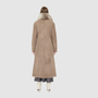 The MAEVE Coat is a heritage-inspired reversible outerwear piece crafted in Taupe Brisa semi-suede and Toscana rasado teddy. Designed to flip seamlessly from plush wool-out to sleek suede skin-out, it offers versatile styling for both everyday wear and après-ski sophistication. A drop shoulder provides ease of movement, while the fit adapts—regular when worn wool-out and semi-fitted when worn skin-out. 