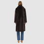 The PRADO Coat is a luxury vintage-inspired wool teddy coat crafted from chocolate ironed wool for a textured, modern finish. Designed with a relaxed dropped shoulder and tie belt at the waist, it combines effortless comfort with a flattering, cinched silhouette. A notch collar, large side patch pockets, and front button closure complete this statement wool teddy coat, perfect for elevated cold-weather styling.