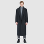 The RYDER Charcoal Coat redefines outerwear with a balance of heritage tailoring and modern ease. Crafted from an Italian wool–cashmere blend, it offers a refined drape with a double-breasted silhouette and relaxed kimono gusset sleeves. A drop shoulder and oversized notch collar add a contemporary edge, while the back vent ensures movement and comfort. Designed with timeless versatility, RYDER is a statement of understated sophistication for city wear.