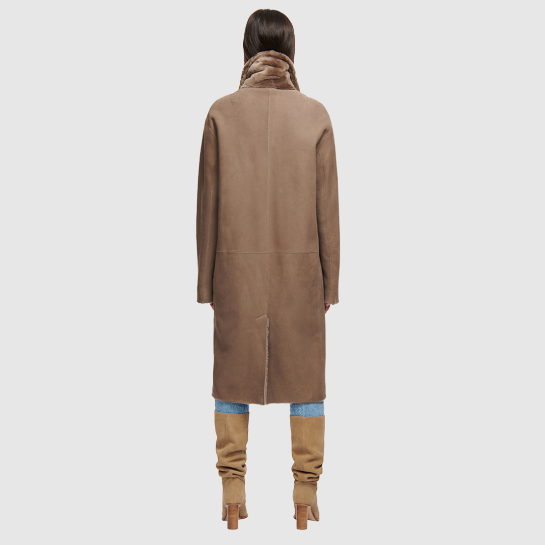 Hiso shearling coat discount
