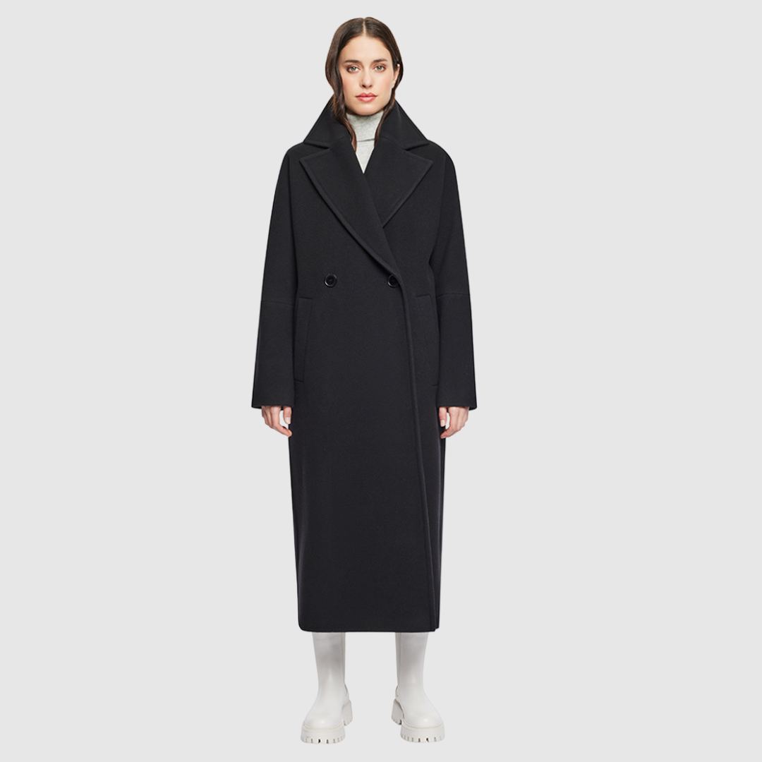 Women's Harper Black Wool Coat – HiSO Women's Harper Black Wool Coat – HiSO