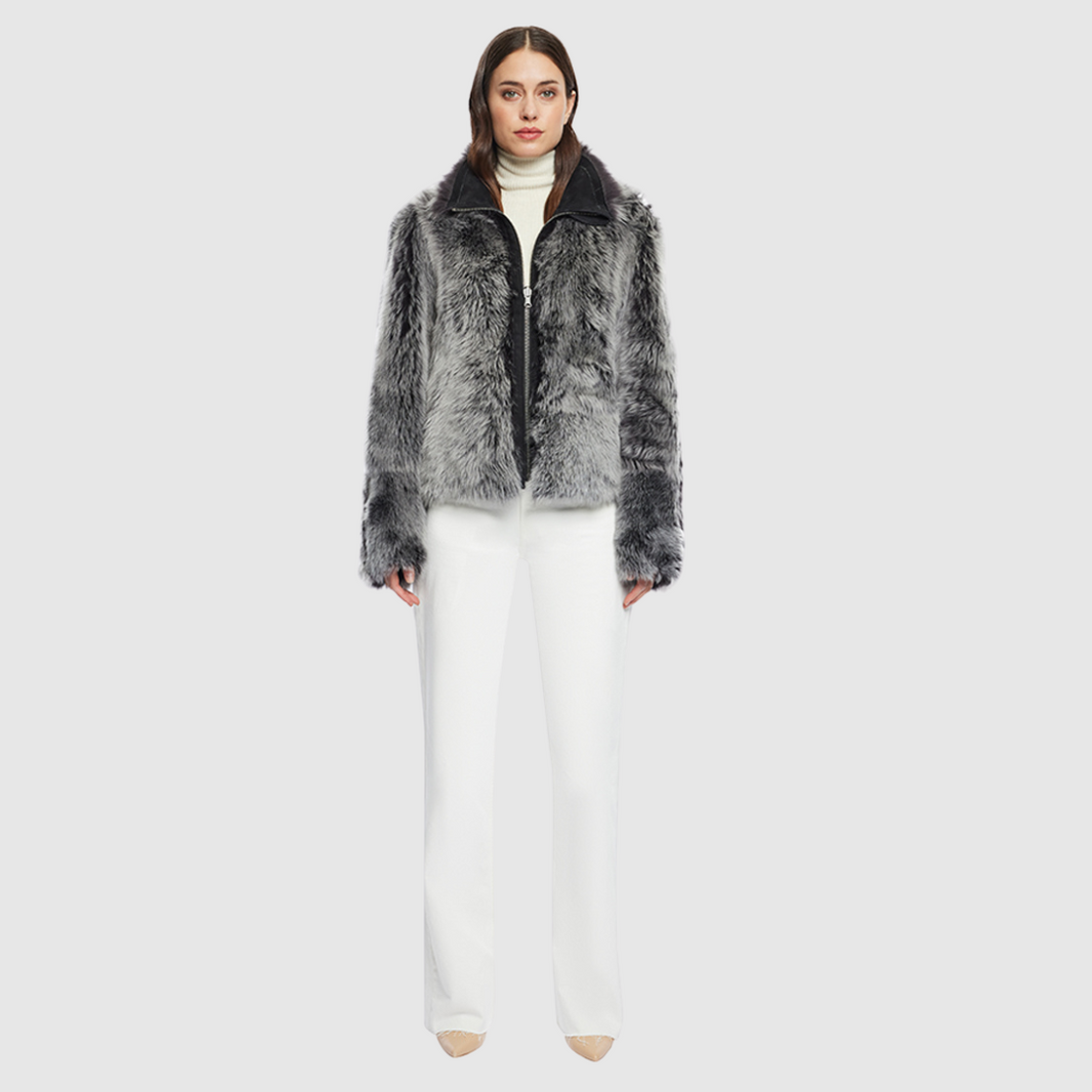 HiSO 'Soul Moto' Shearling Jacket - Women's XS