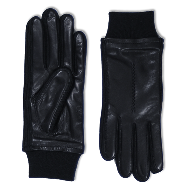 Elevate your winter essentials with our Black Nappa Leather and Knit Cuff Gloves. Crafted with premium leather and warm wool knit cuffs, these designer gloves offer style and functionality. Stay cozy and chic while braving the cold. Perfect for adding a touch of luxury to your winter wardrobe.