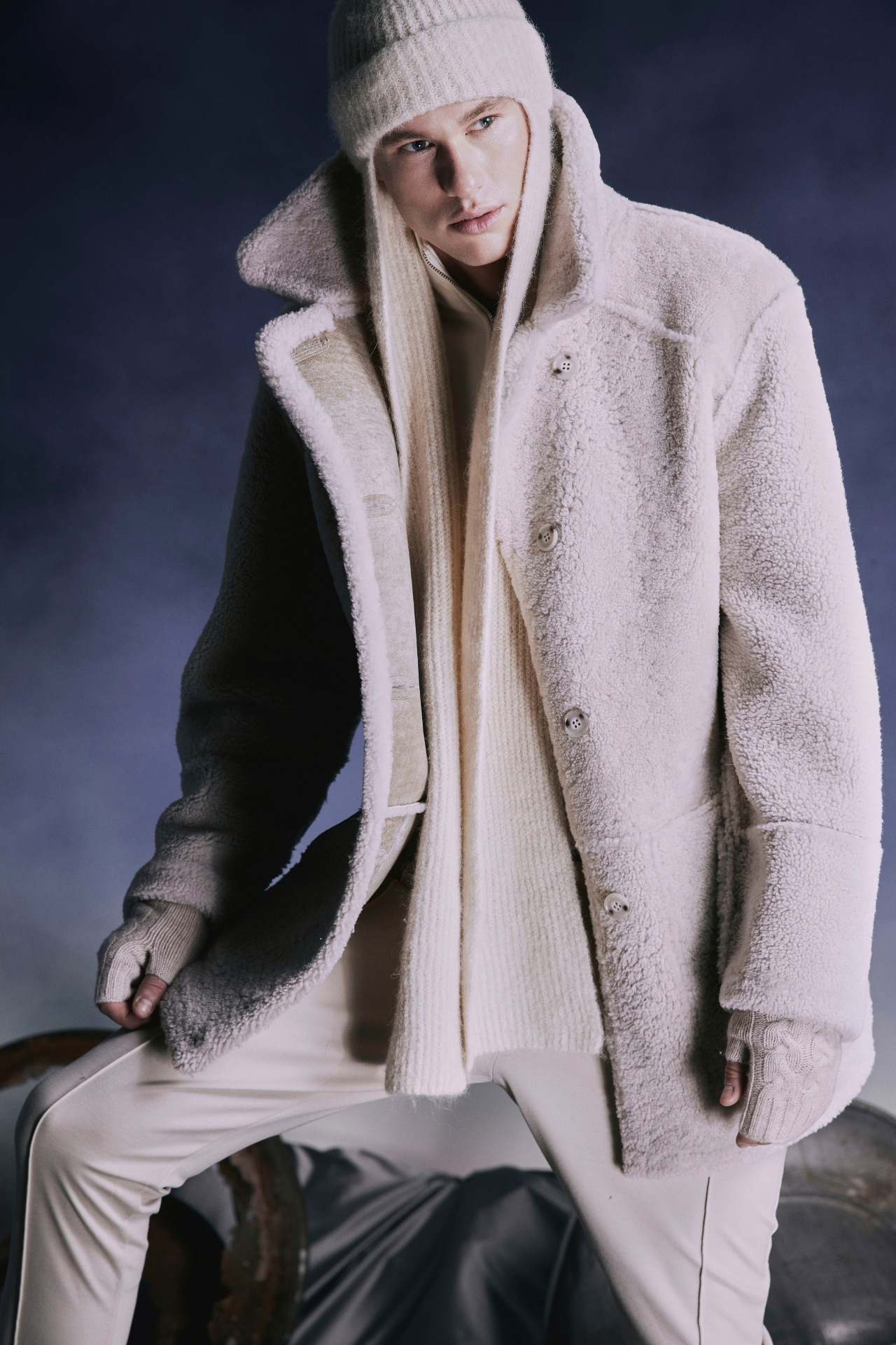 Enhance your winter wardrobe with Damien, our men’s vintage shearling coat. Crafted from supple sheepskin, this 33-inch jacket boasts a cozy curly wool teddy lining that ensures both warmth and style. The wool out detail, button closure, and patch pockets add practicality and flair. Whether you’re braving chilly days or seeking timeless design, Damien delivers the ultimate outerwear experience.